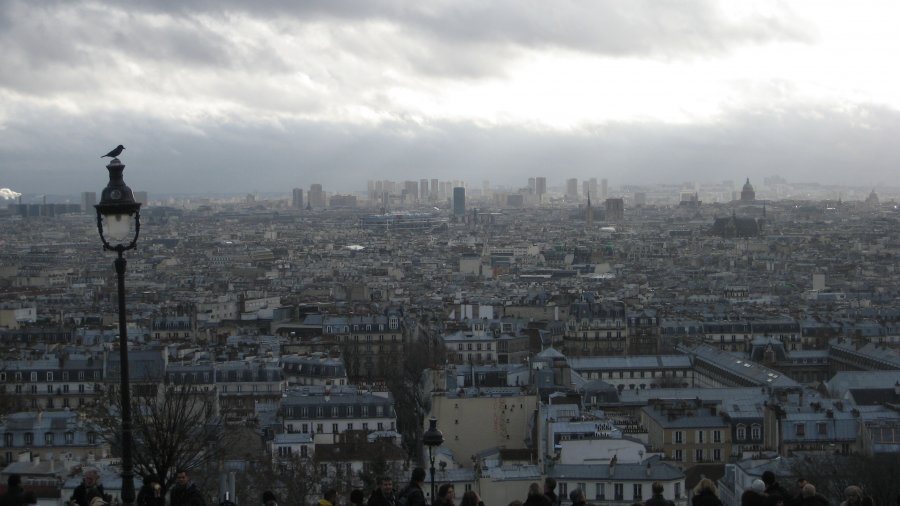 Вид с Базилики Сакре-Кёр в Париже
